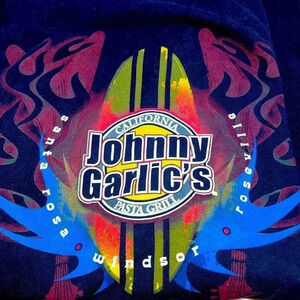 Johnny Garlics Pasta Bar Haynes Beefy T-shirt tee novelty
